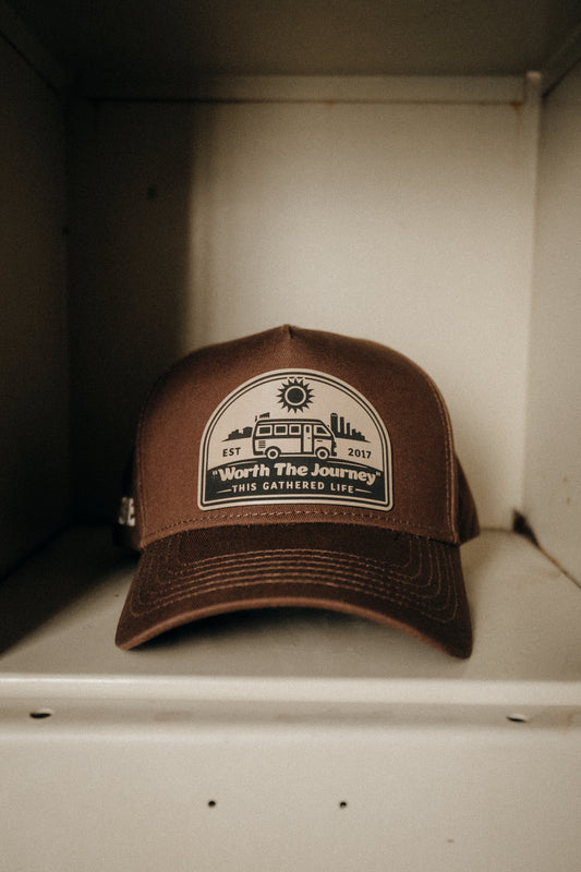 Essential Patch Cap - "Worth The Journey" // Walnut