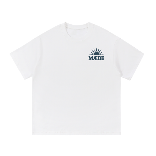"MÆDE For The Sun" - Essential Cotton Tee (Blue)