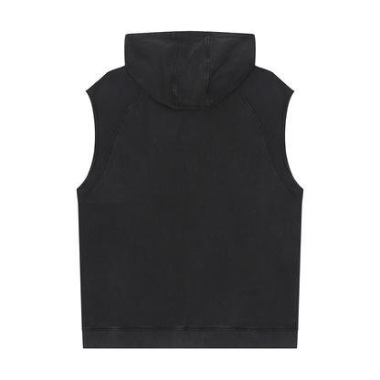 The MÆDE Washed Sleeveless Hoodie