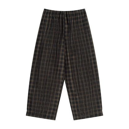 MÆDE Plaid Wide Leg Pants