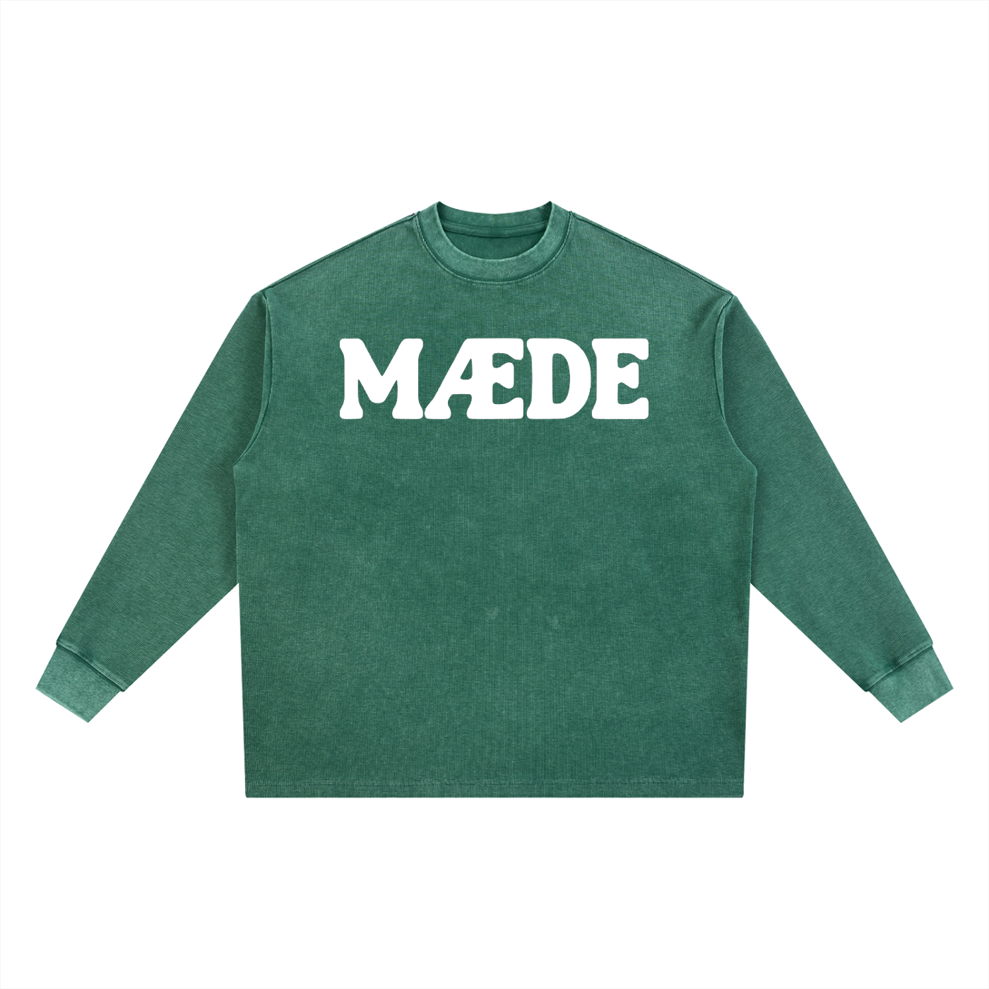The MÆDE Waffle Oversized Long Sleeve Tee