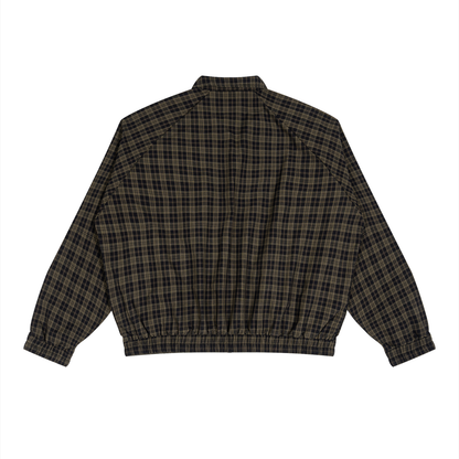 MÆDE Plaid Full-Zip Track Jacket