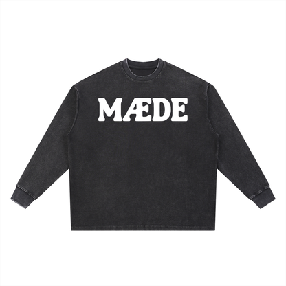 The MÆDE Waffle Oversized Long Sleeve Tee
