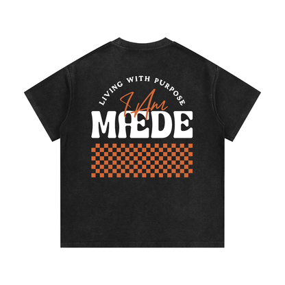 Mineral Wash Waffle Knit T-Shirt