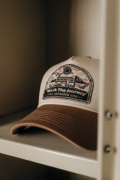 Essential Patch Cap - "Worth The Journey" // Chestnut Two Tone
