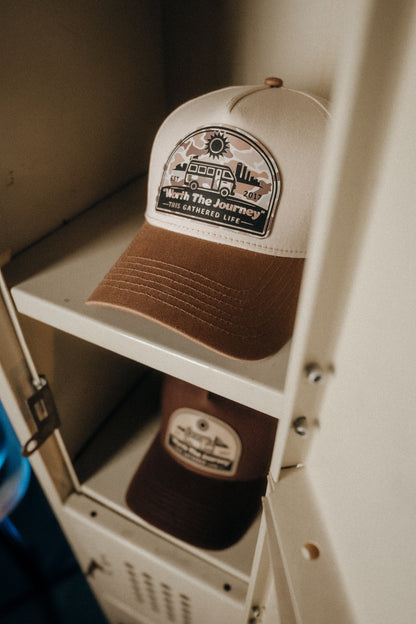 Essential Patch Cap - "Worth The Journey" // Chestnut Two Tone