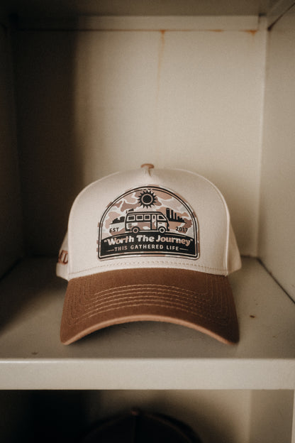 Essential Patch Cap - "Worth The Journey" // Chestnut Two Tone