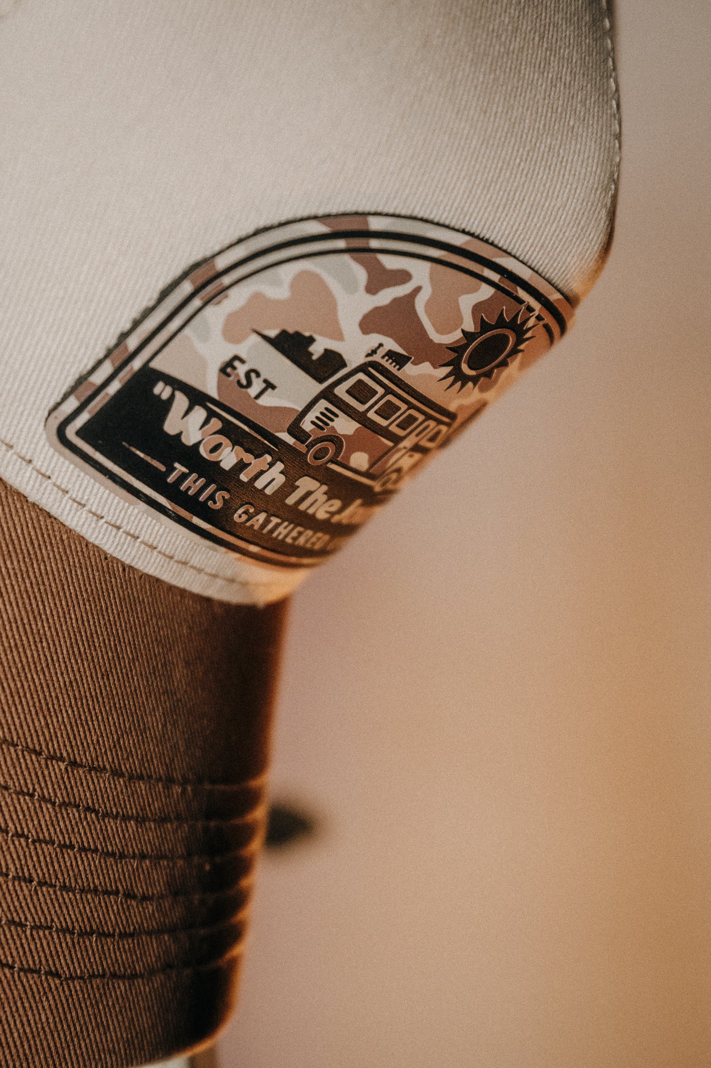 Essential Patch Cap - "Worth The Journey" // Chestnut Two Tone