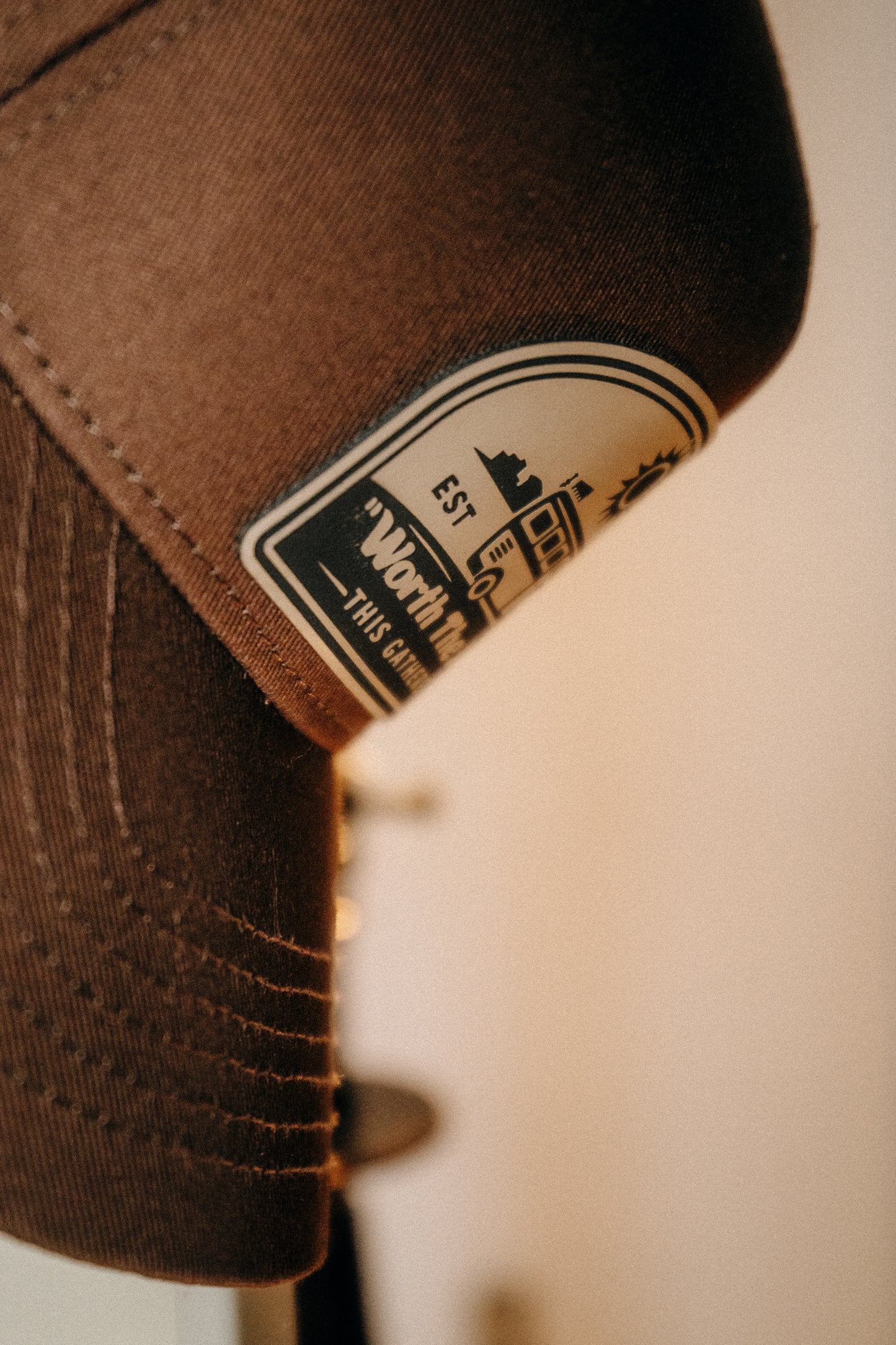 Essential Patch Cap - "Worth The Journey" // Walnut