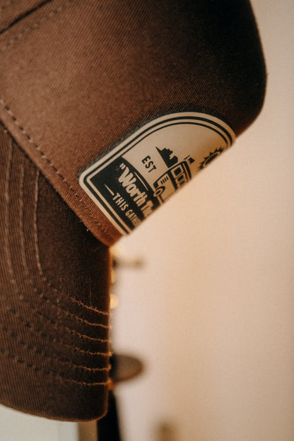 Essential Patch Cap - "Worth The Journey" // Walnut