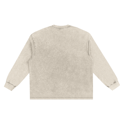 "MÆDE With Heart" - Washed Long Sleeve Tee