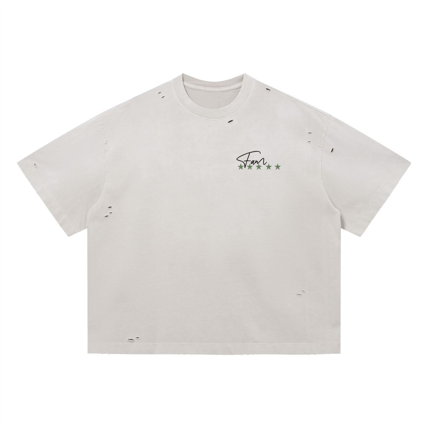 "MÆDE Fam" Distressed Boxy Tee