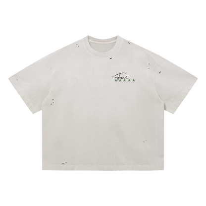 "MÆDE Fam" Distressed Boxy Tee