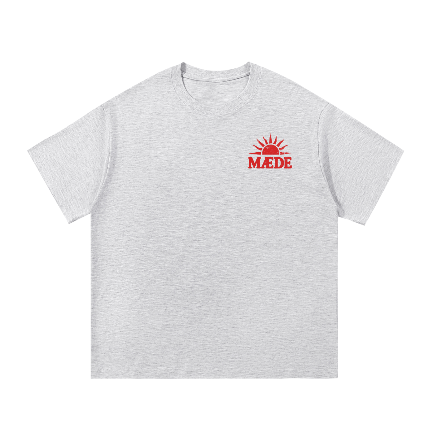 "MÆDE For The Sun" - Essential Cotton Tee (RED)