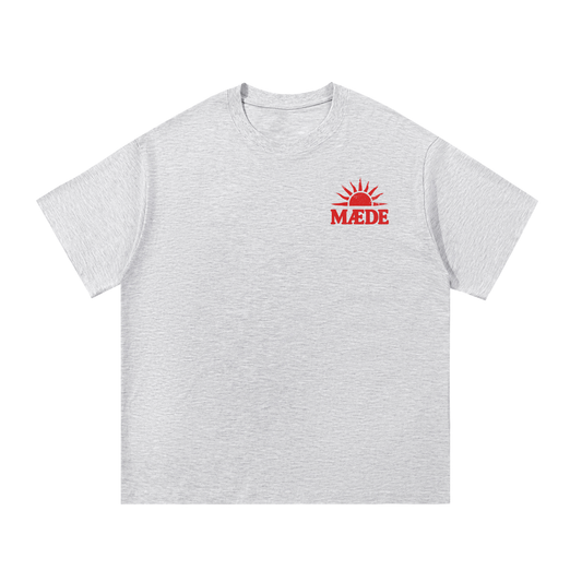 "MÆDE For The Sun" - Essential Cotton Tee (RED)