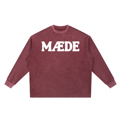 The MÆDE Waffle Oversized Long Sleeve Tee